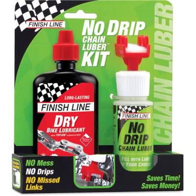 Finish Line No Drip Chain Luber + Dry Lube Combo